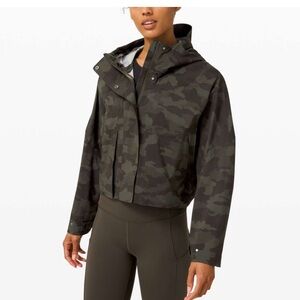 Lululemon Rain Chaser Jacket- Heritage 365 Camo Dark Olive Multi